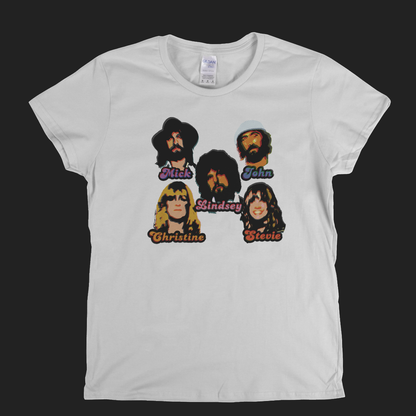 Fleetwood Mac Stickers Womens T-Shirt