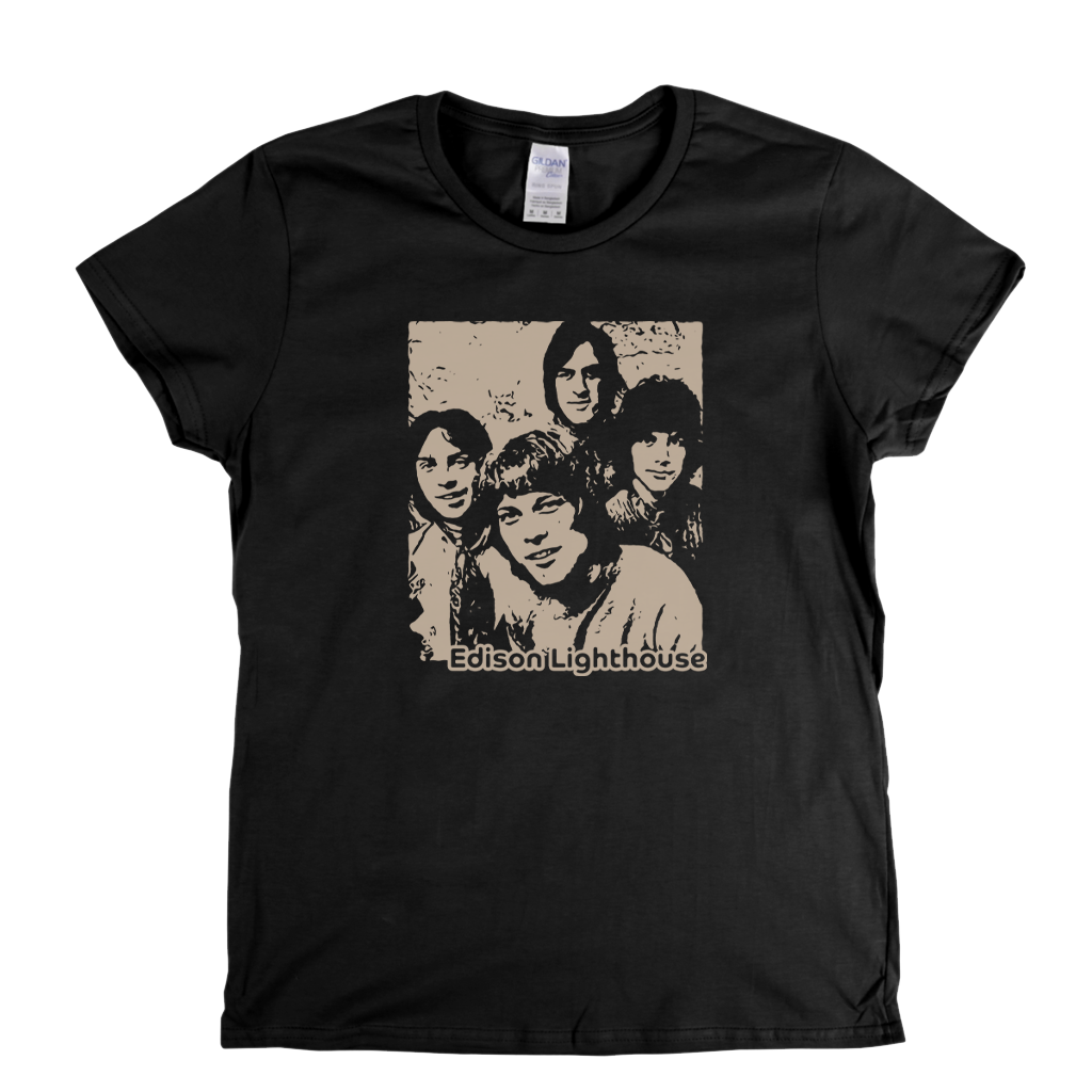 Portrait Of Edison Lighthouse Womens T-Shirt