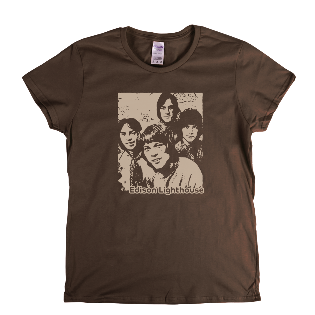 Portrait Of Edison Lighthouse Womens T-Shirt