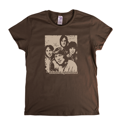 Portrait Of Edison Lighthouse Womens T-Shirt