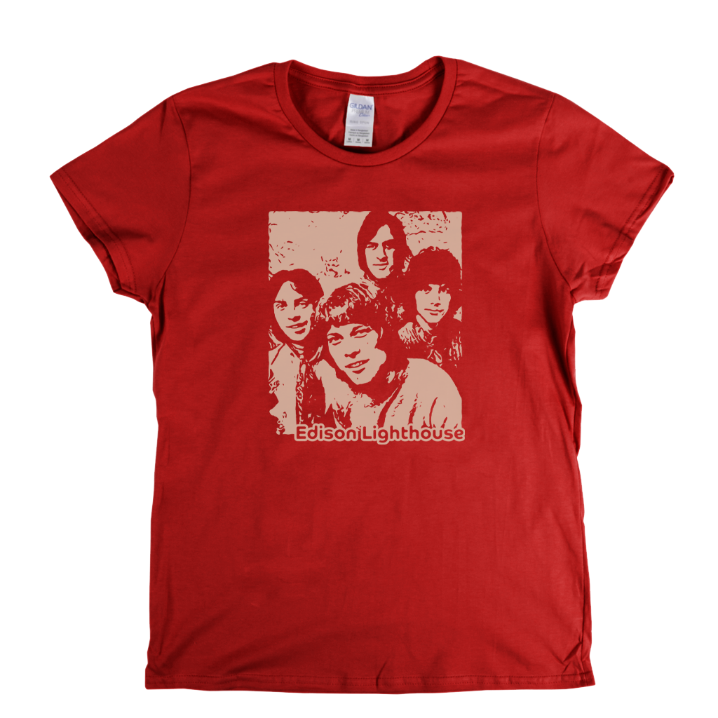 Portrait Of Edison Lighthouse Womens T-Shirt