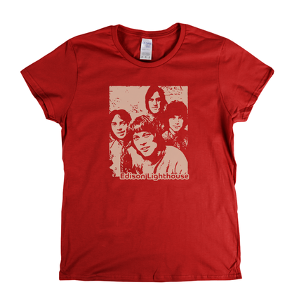 Portrait Of Edison Lighthouse Womens T-Shirt