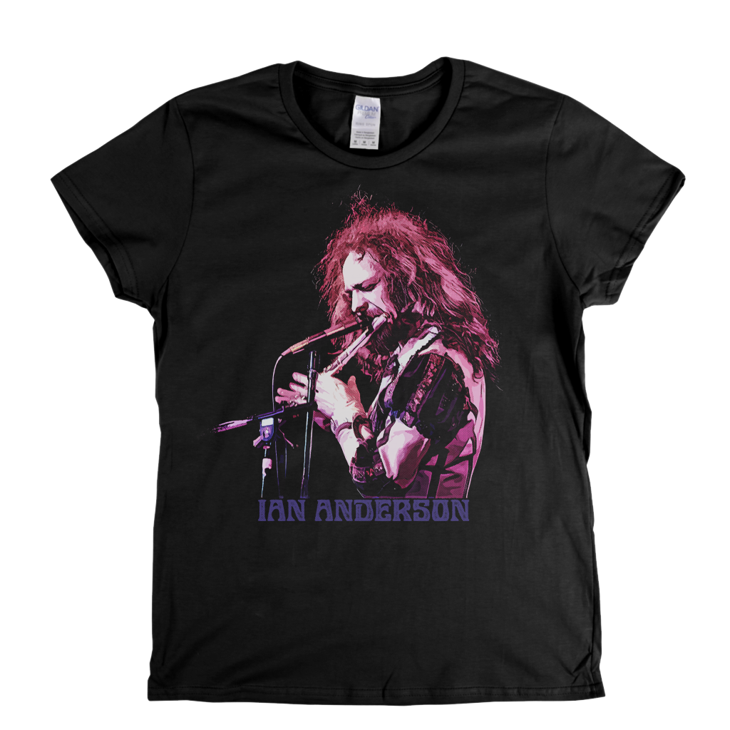 Ian Anderson Jethro Tull Flute Womens T-Shirt