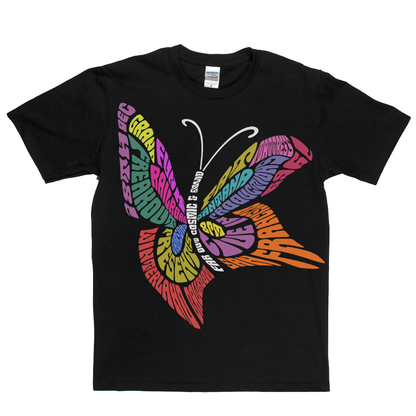 Grand Funk Railroad Santana Fat Mattress 1969 Butterfly T-Shirt