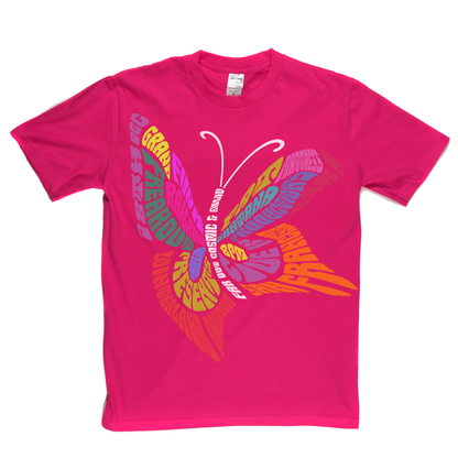 Grand Funk Railroad Santana Fat Mattress 1969 Butterfly T-Shirt