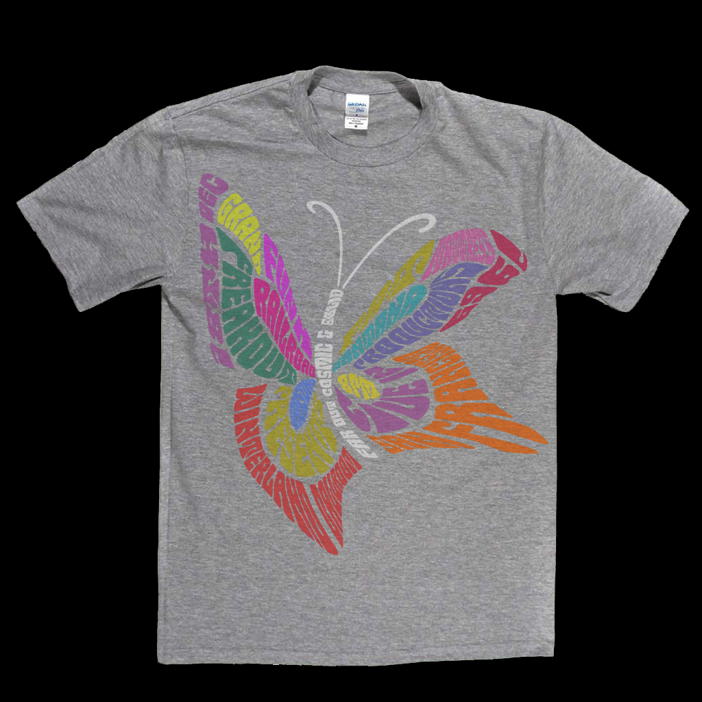 Grand Funk Railroad Santana Fat Mattress 1969 Butterfly T-Shirt