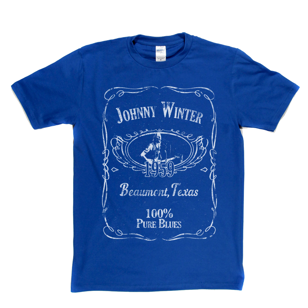 Johnny Winter Liquor Label T-Shirt
