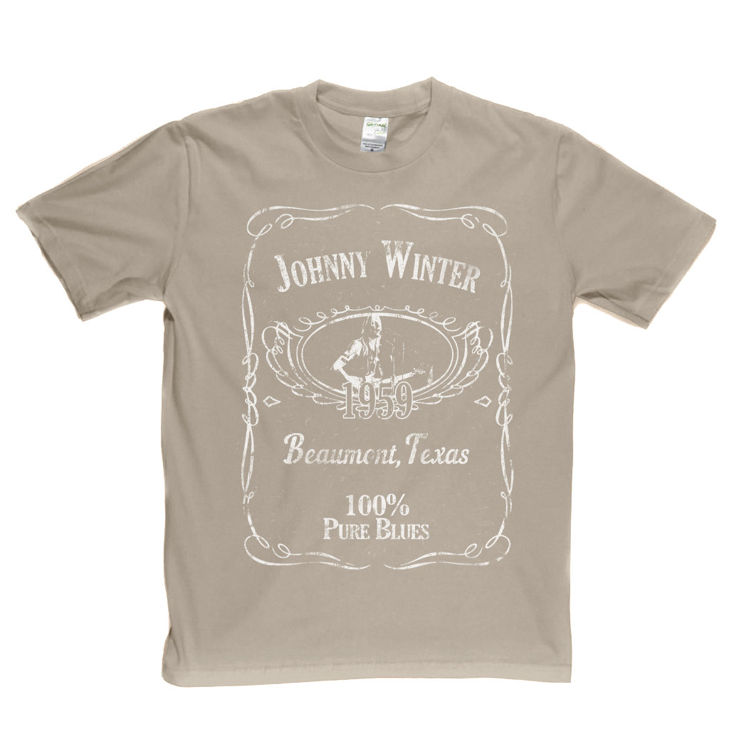 Johnny Winter Liquor Label T-Shirt