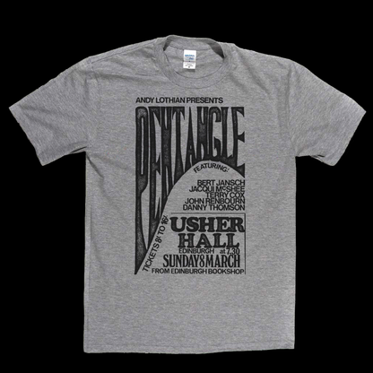 Pentangle Usher Hall Poster T-Shirt