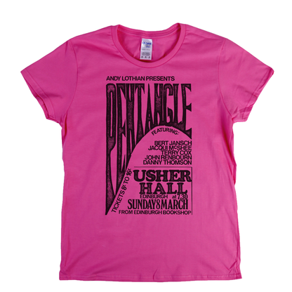 Pentangle Usher Hall Poster Womens T-Shirt