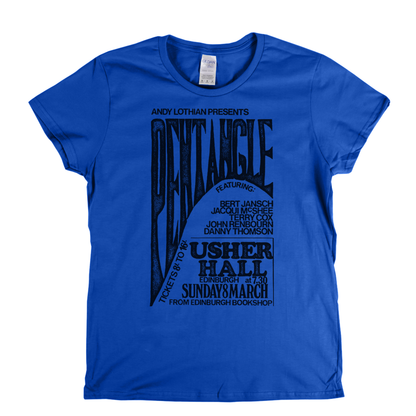 Pentangle Usher Hall Poster Womens T-Shirt