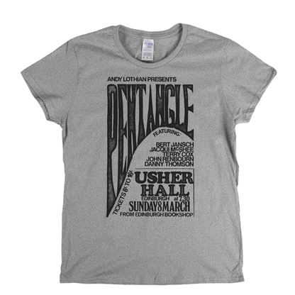 Pentangle Usher Hall Poster Womens T-Shirt