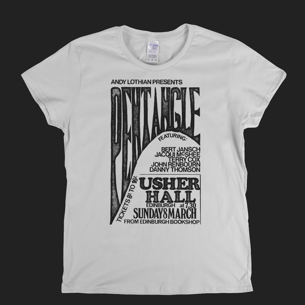 Pentangle Usher Hall Poster Womens T-Shirt