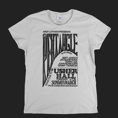 Pentangle Usher Hall Poster Womens T-Shirt