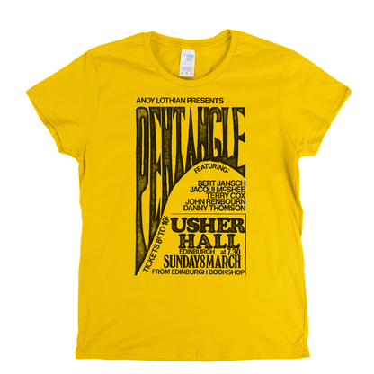 Pentangle Usher Hall Poster Womens T-Shirt