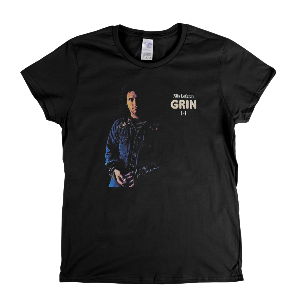 Nils Lofgren Grin 1 + 1 Womens T-Shirt