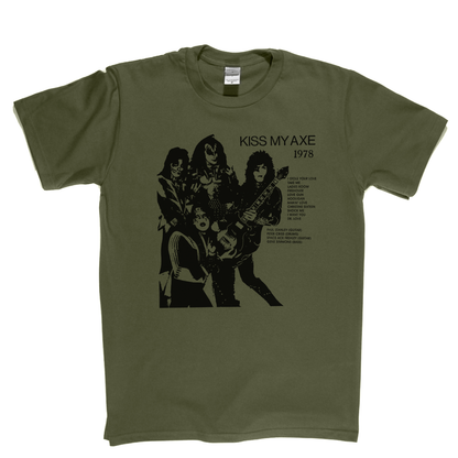 Kiss Kiss My Axe 1978 Bootleg T-Shirt