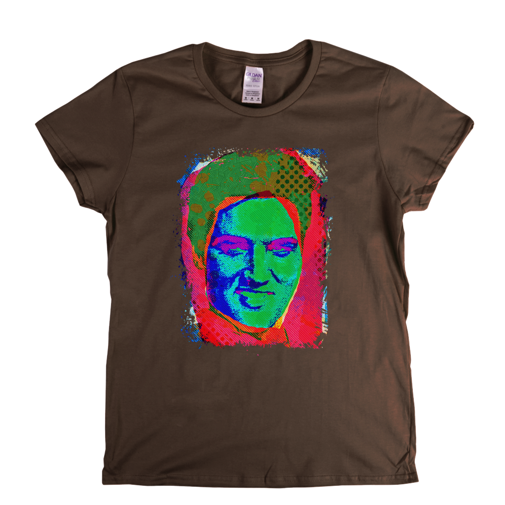 Pop Elvis Womens T-Shirt