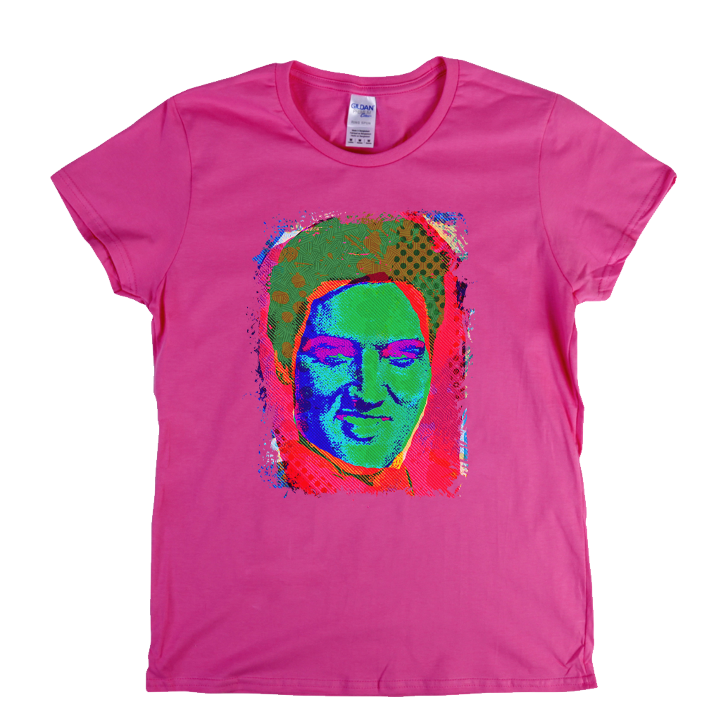 Pop Elvis Womens T-Shirt