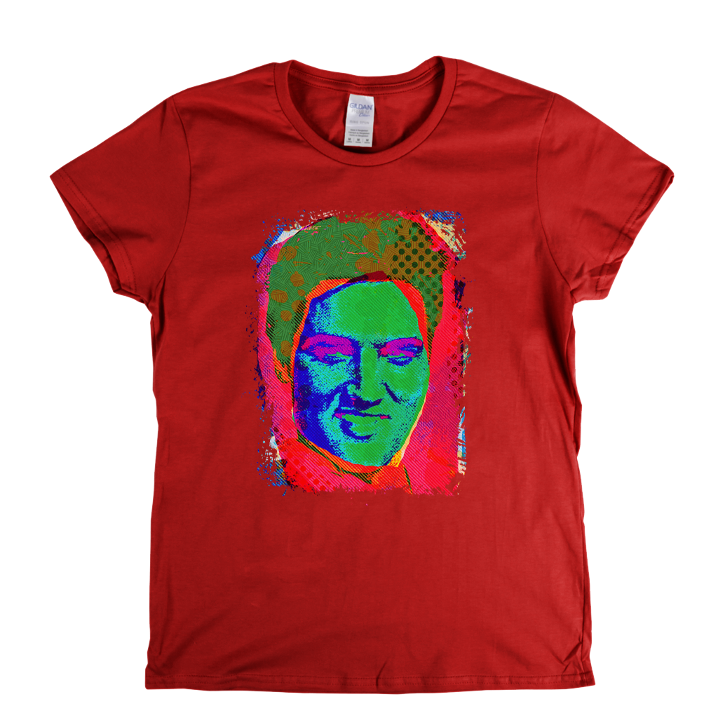 Pop Elvis Womens T-Shirt
