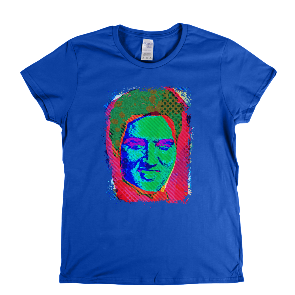 Pop Elvis Womens T-Shirt
