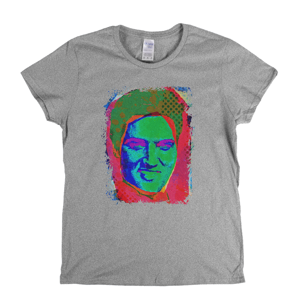 Pop Elvis Womens T-Shirt