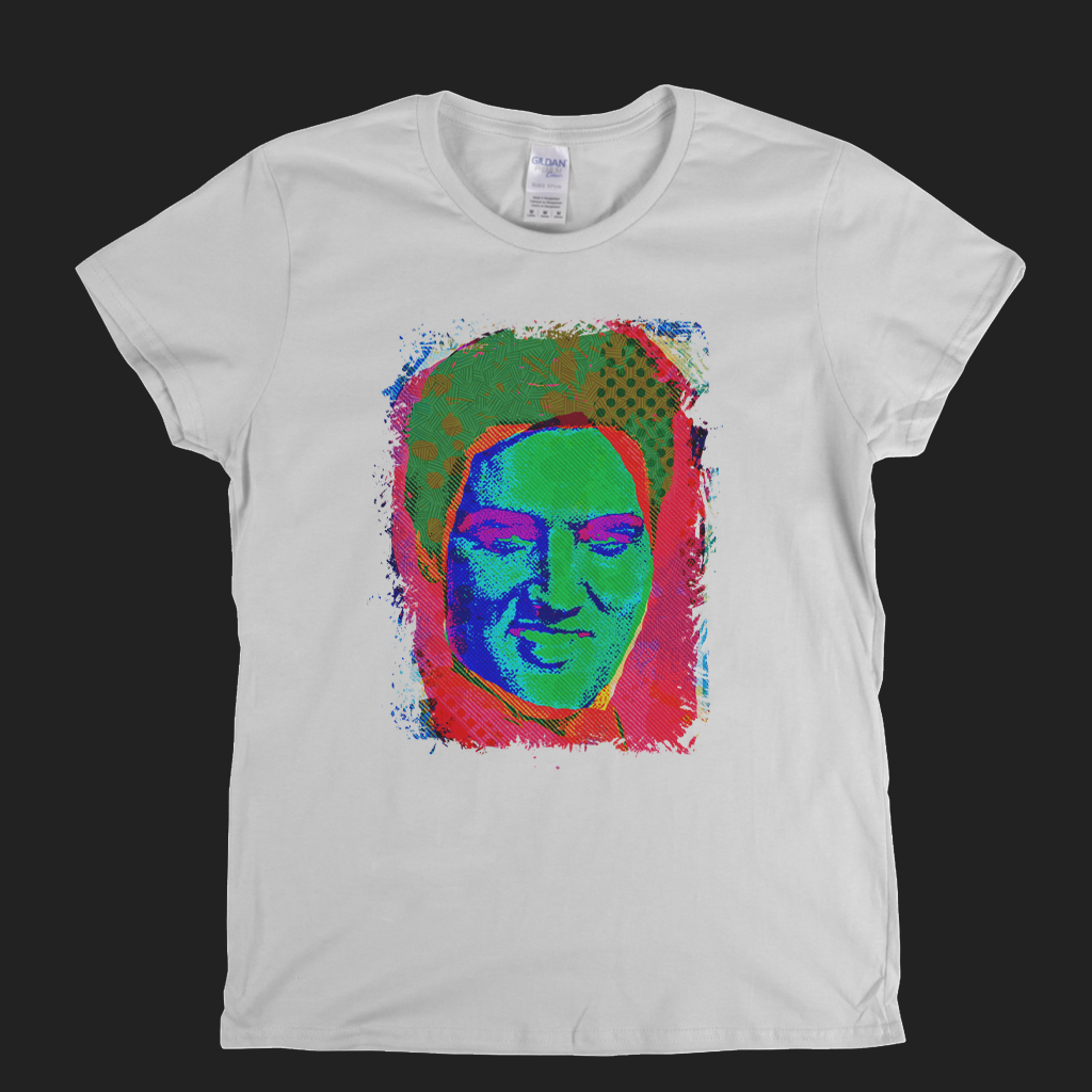 Pop Elvis Womens T-Shirt