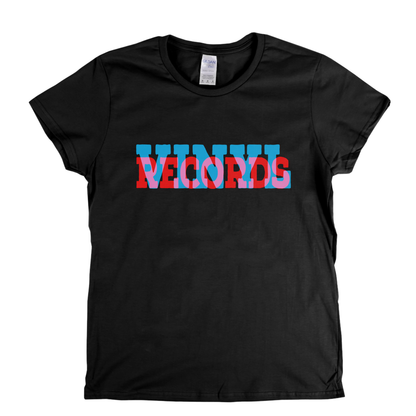 Vinyl Records Banner Womens T-Shirt
