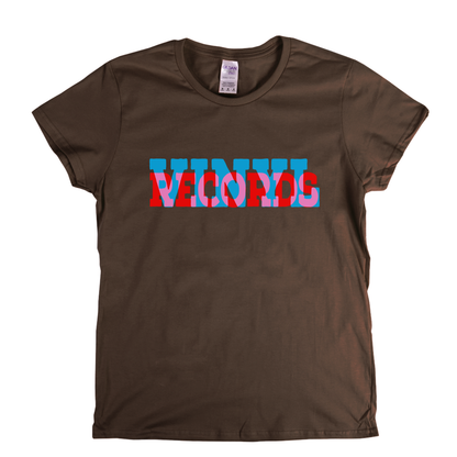 Vinyl Records Banner Womens T-Shirt