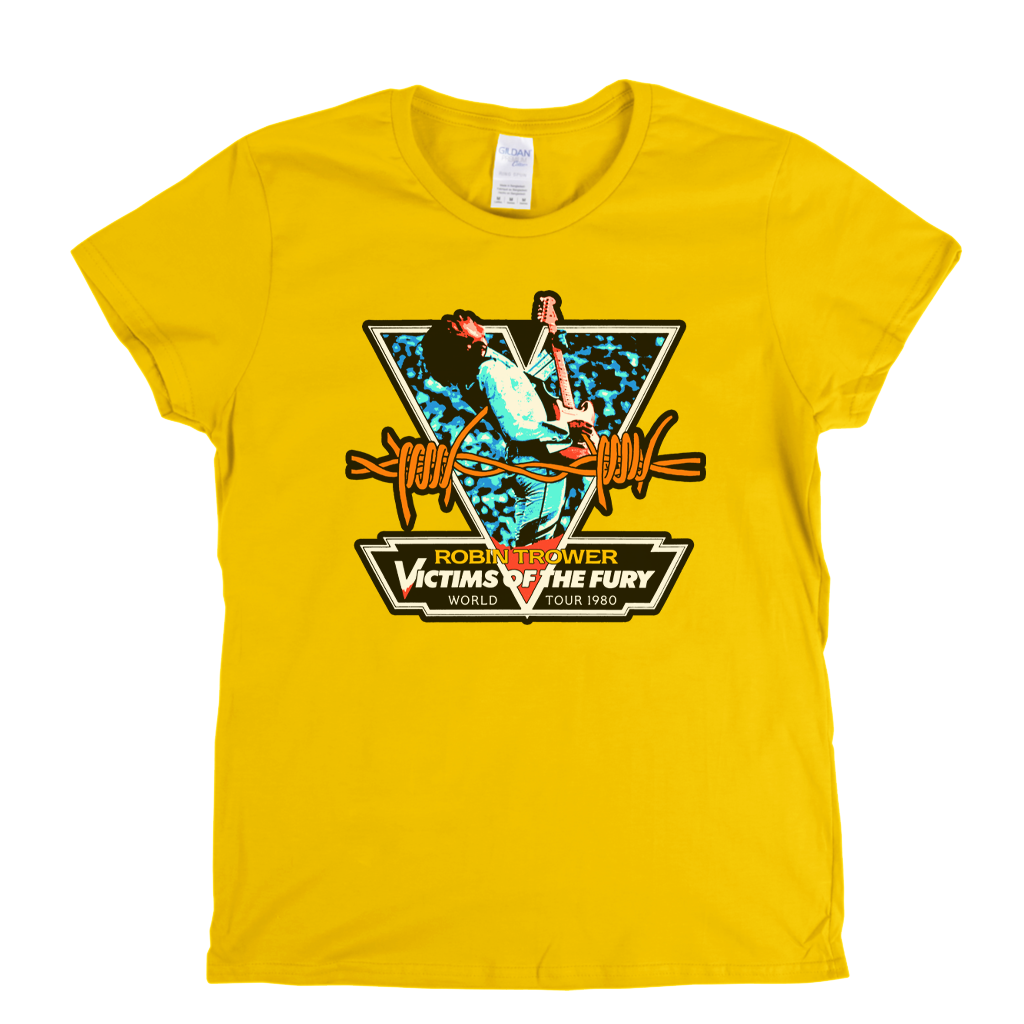 Robin Trower Victims Of The Fury World Tour 1980 Womens T-Shirt