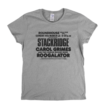 Stackridge Roundhouse Poster Womens T-Shirt