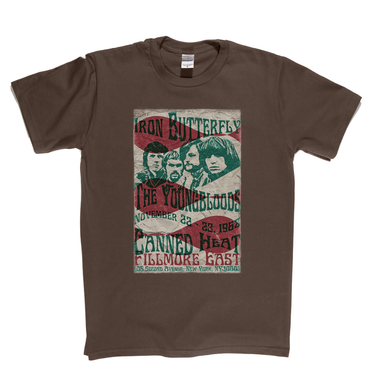 Iron Butterfly Canned Heat The Youngbloods Fillmore East 1968 T-Shirt