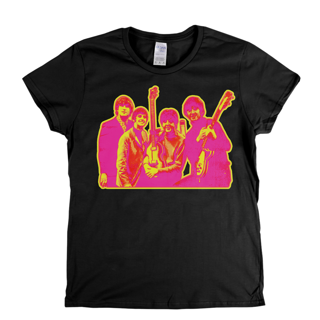 The Beatles Dayglo Womens T-Shirt