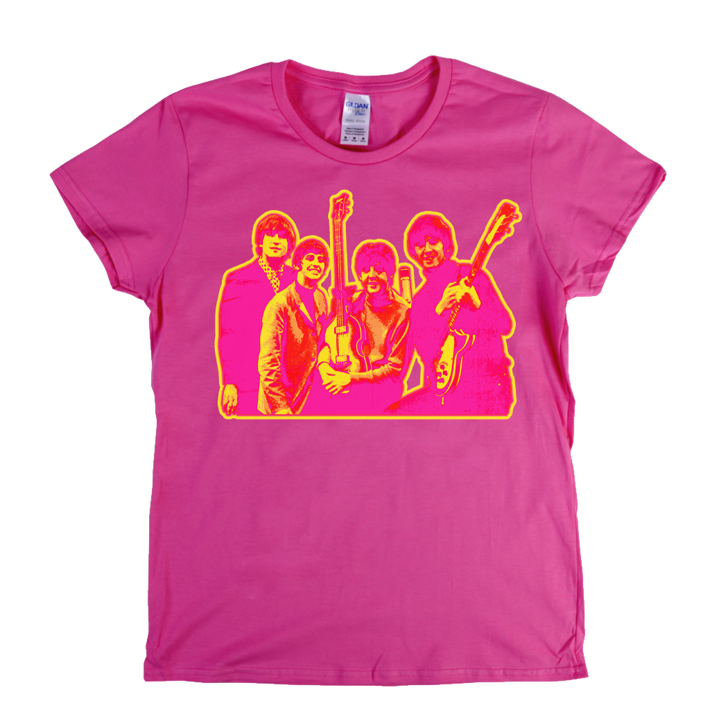The Beatles Dayglo Womens T-Shirt