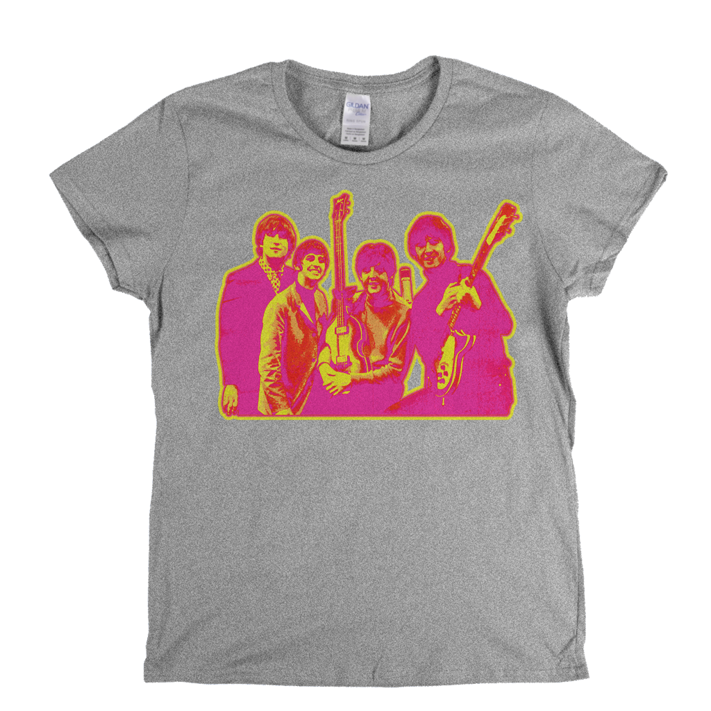 The Beatles Dayglo Womens T-Shirt