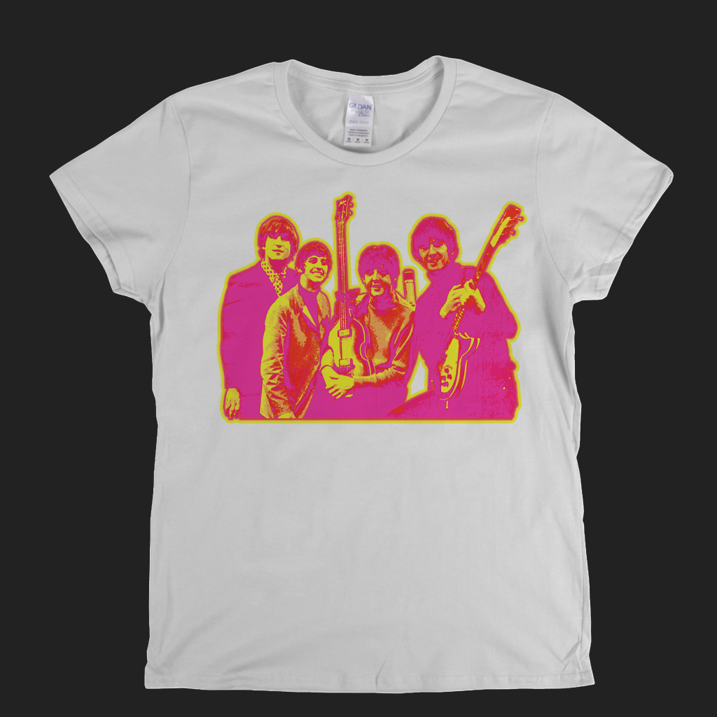 The Beatles Dayglo Womens T-Shirt