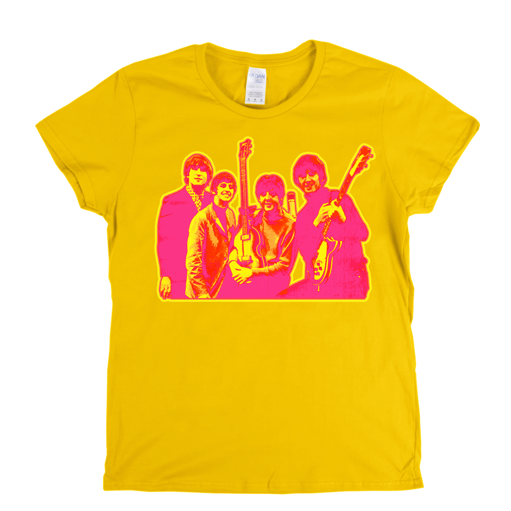 The Beatles Dayglo Womens T-Shirt