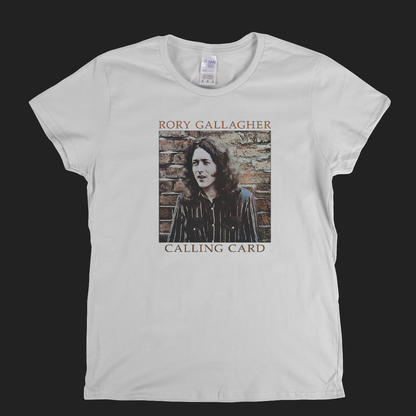 Rory Gallagher Calling Card Womens T-Shirt