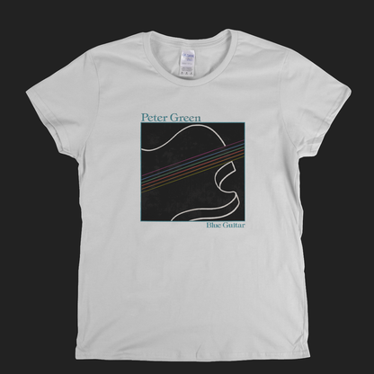 Peter Green Blue Guitar Womens T-Shirt
