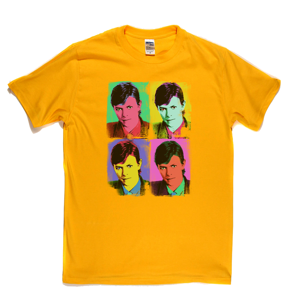 David Bowie Distressed Pop Art T-Shirt