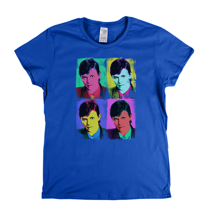 David Bowie Distressed Pop Art Womens T-Shirt