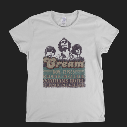 Cream 1966 Redcar Poster Womens T-Shirt
