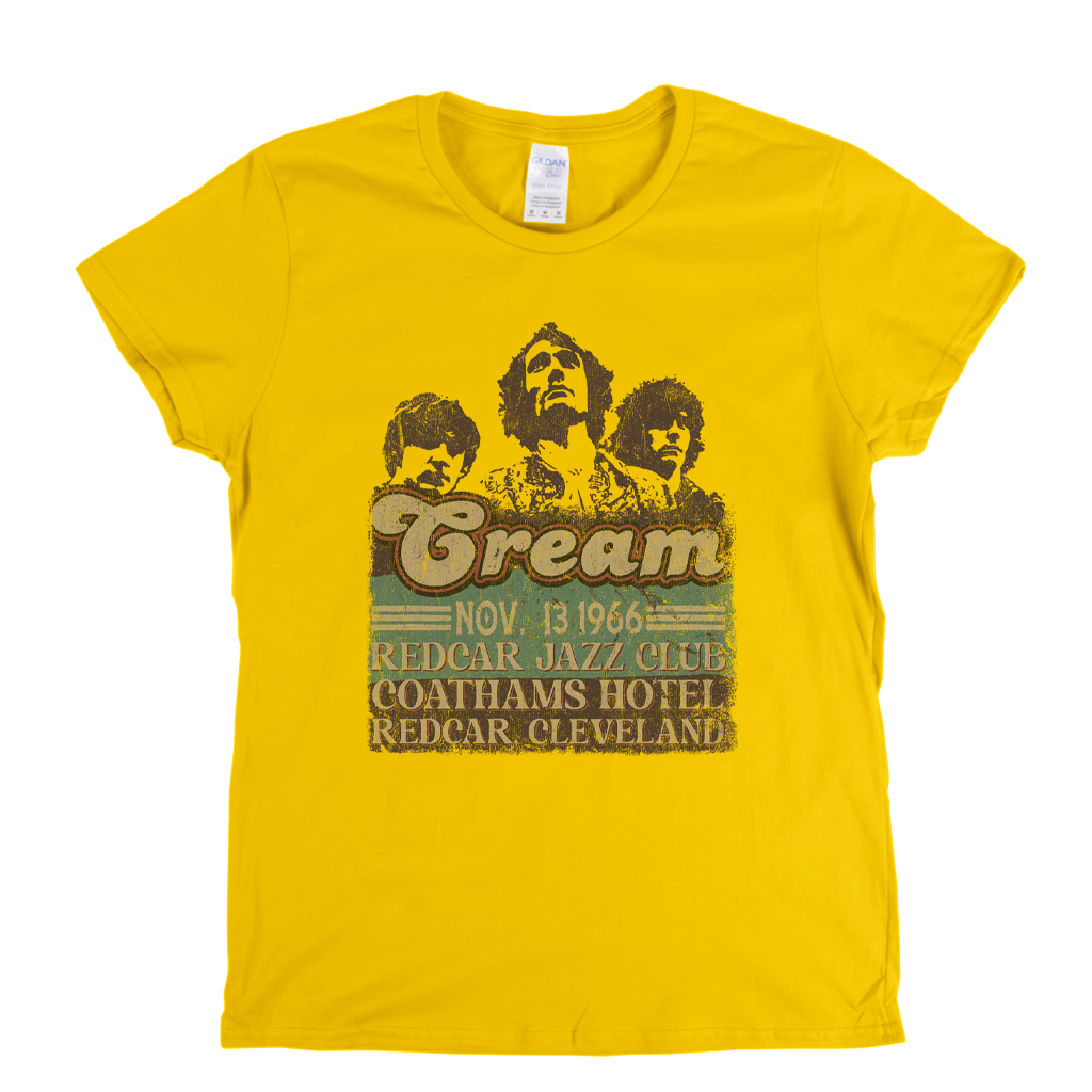 Cream 1966 Redcar Poster Womens T-Shirt