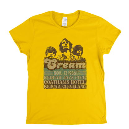 Cream 1966 Redcar Poster Womens T-Shirt
