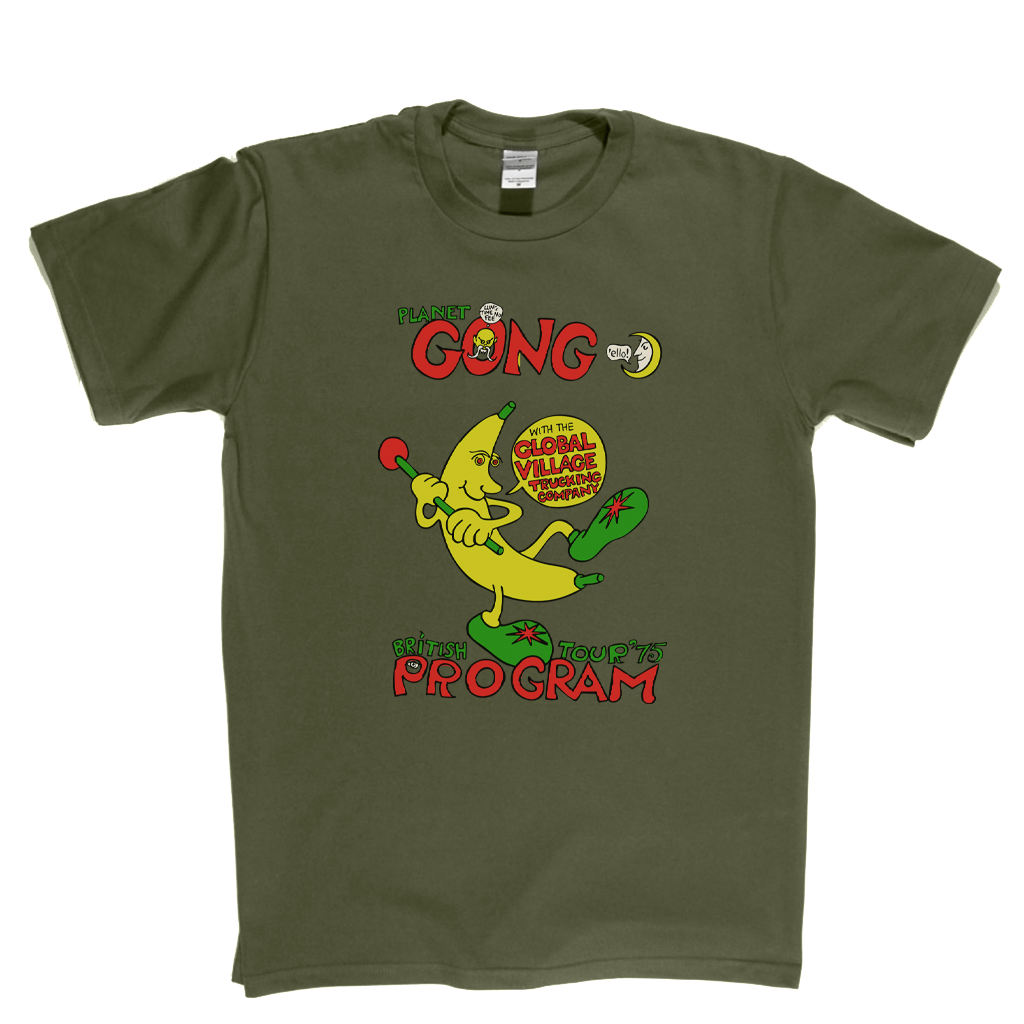 Planet Gong British Tour 75 Program T-Shirt