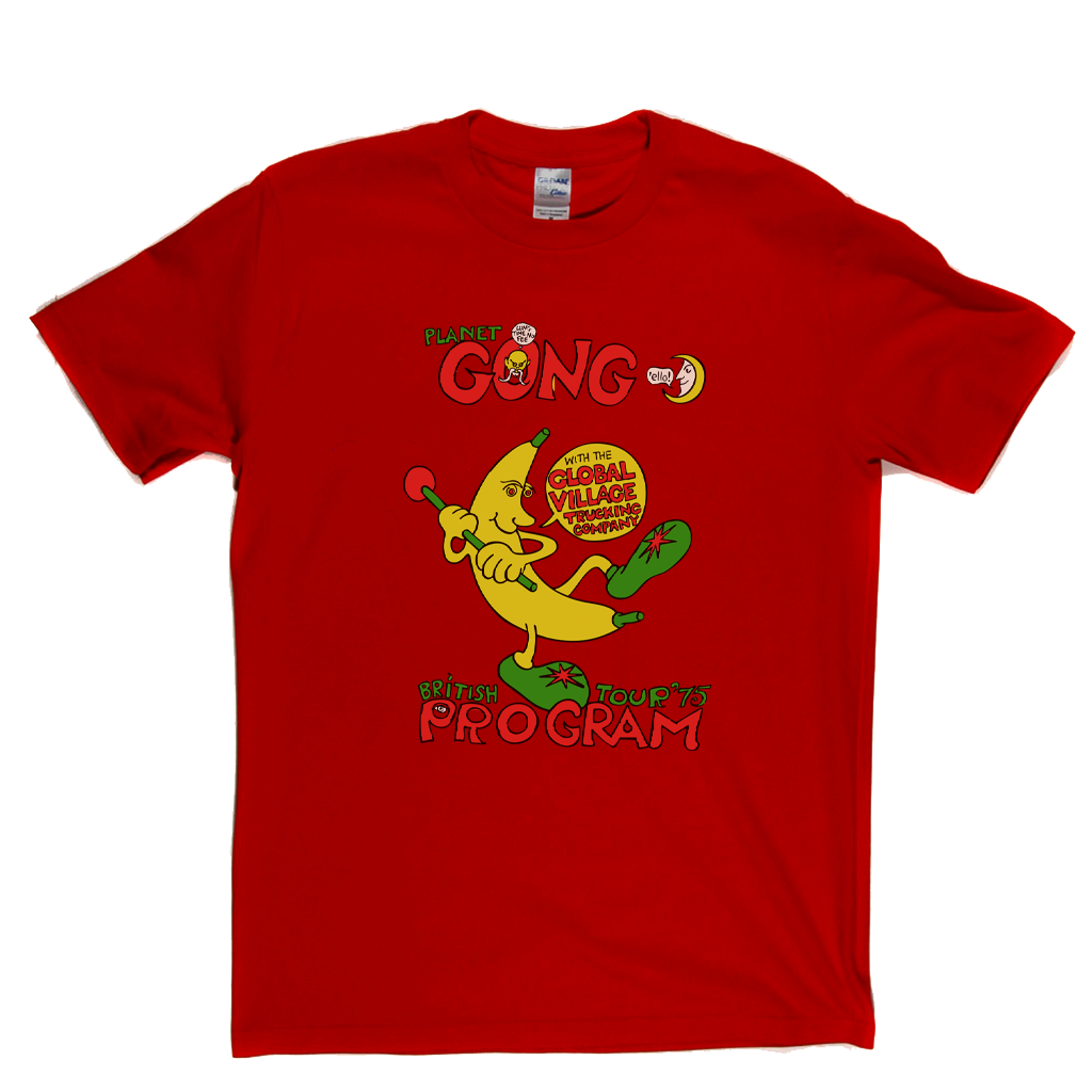 Planet Gong British Tour 75 Program T-Shirt