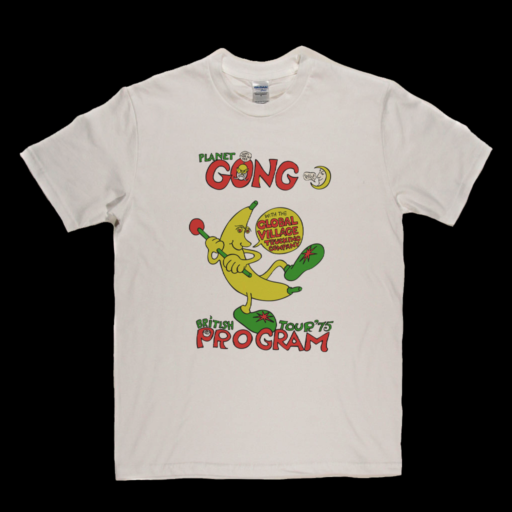 Planet Gong British Tour 75 Program T-Shirt