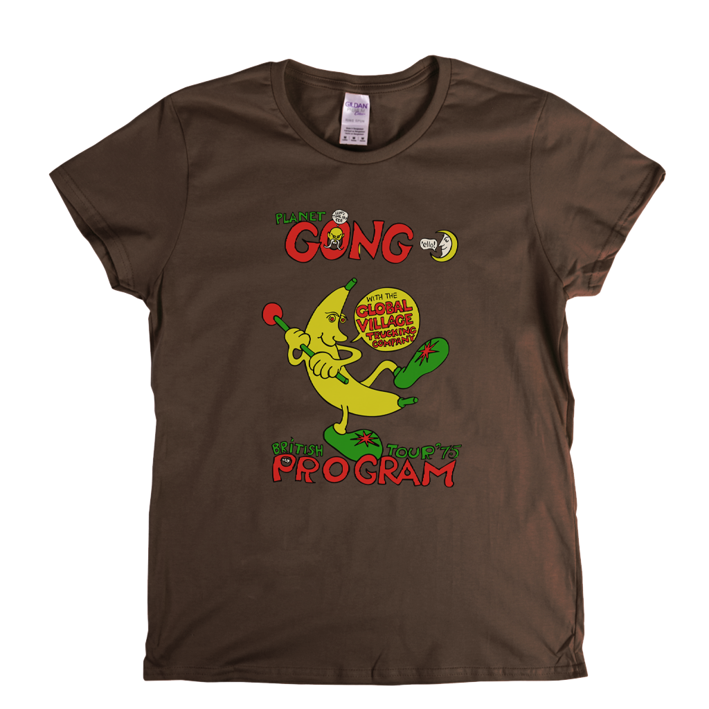 Planet Gong British Tour 75 Program Womens T-Shirt