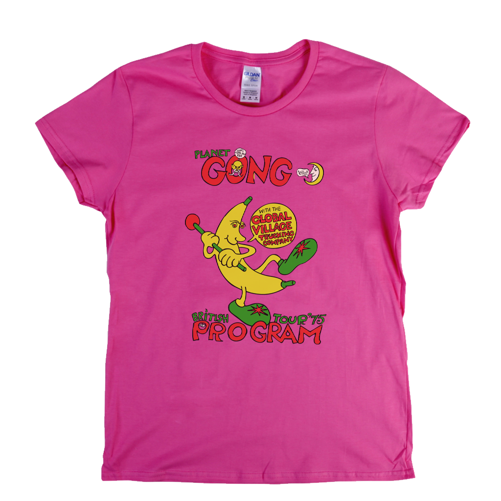 Planet Gong British Tour 75 Program Womens T-Shirt