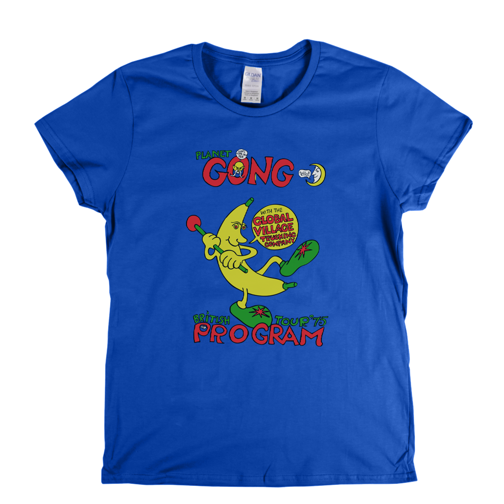 Planet Gong British Tour 75 Program Womens T-Shirt